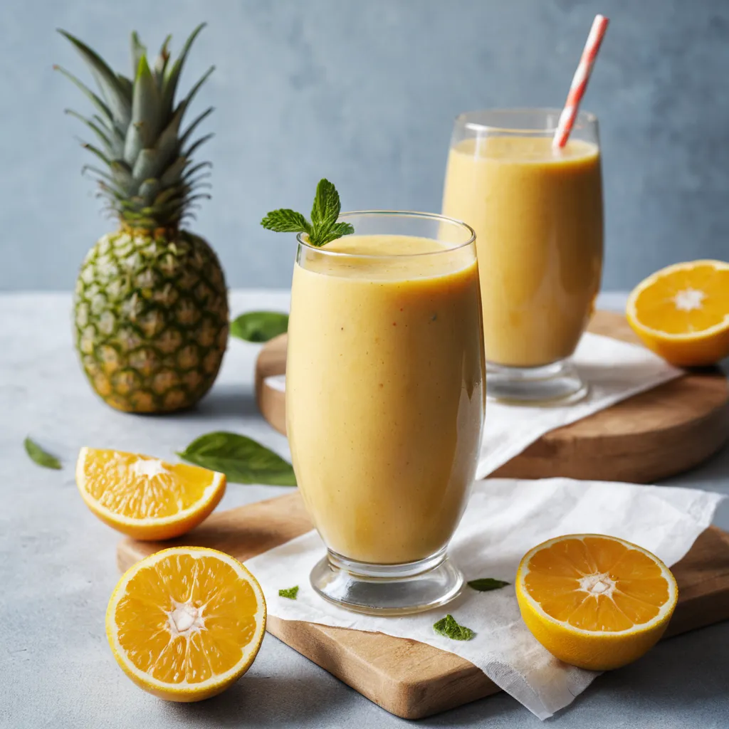 Smoothie aux Agrumes et au Gingembre